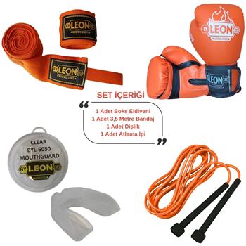 Leon Blade Training Boks Eldiveni, Bandaj Dişlik Atlama İpi Seti Turuncu