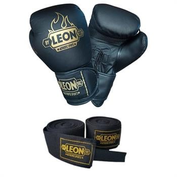 Leon Blade Training Boks Kick Boks Ve Muay Thai Eldiveni Ve Bandaj Seti 3,5 m
