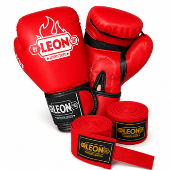 Leon Blade Training Boks Kick Boks Ve Muay Thai Eldiveni Ve Bandaj Seti 3,5 m