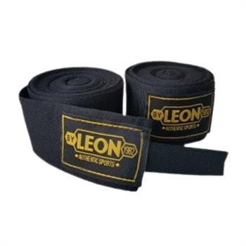 Leon Blade Training Boks Kick Boks Ve Muay Thai Eldiveni ve 3,5 m Bandaj Seti Kahverengi