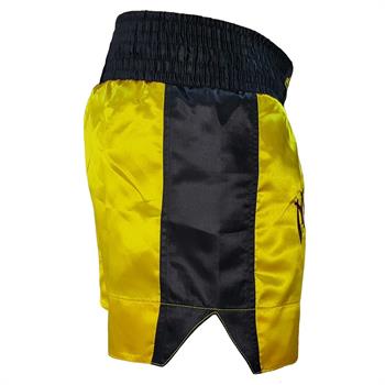 Leon Classic Nakışlı Muay Thai ve Kick Boks Antrenman Şortu Sarı