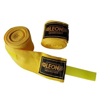 Leon Elastik Boks, Kick Boks ve Muay Thai Bandajı 3,5 Metre Sarı