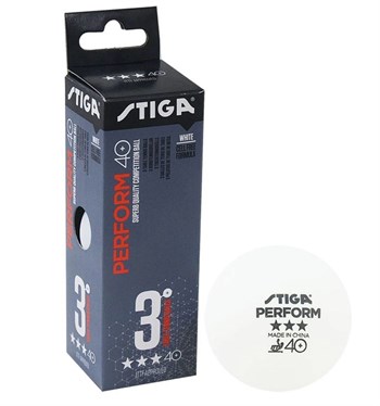Stiga Perform Masa Tenisi Maç Topu ITTF Onaylı Beyaz 1113-2110-03