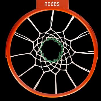 Nodes Basketbol Pota Filesi Beyaz Yeşil