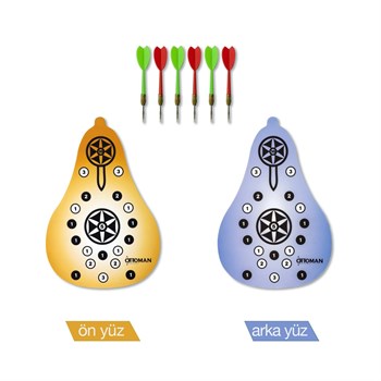 Ottoman Dart Tahtası Çift Taraflı
