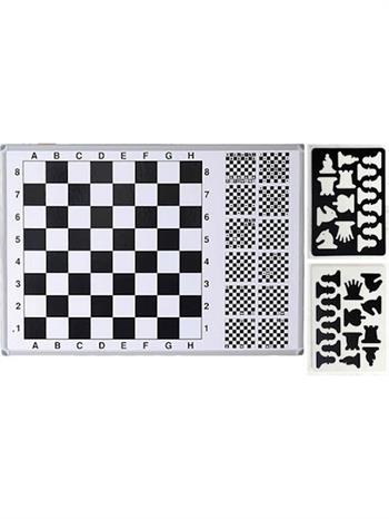 Panda Satranç Tahtası 110X100 cm Egitimli Manyetik Mıknatıslı Tekerlekli Ayaklı