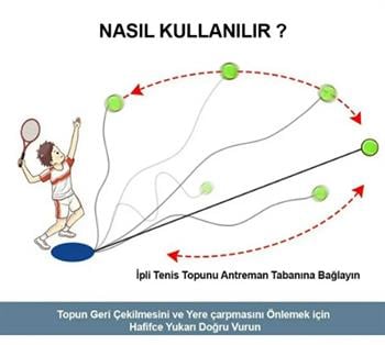 Pros Pro İpli Go & Back Antrenman ve Eğitim Tenis Topu Seti