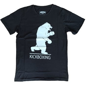 Suprem Penye Pamuklu Kickboxing Tişört Siyah