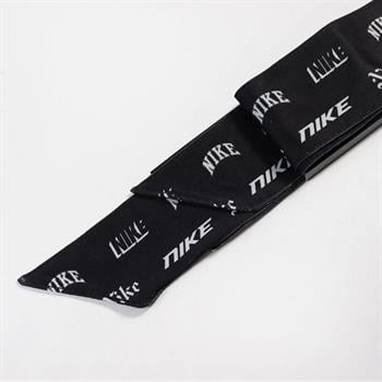 Nike Dri Fit Head Tie Bandana Tenisçi Kafa Bandı Nike Desenli Siyah