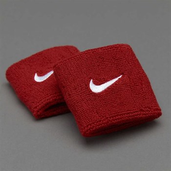 Nike Swoosh Wristbands Havlu El Bilekliği Kırmızı Renk