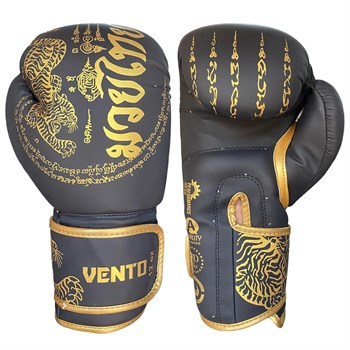 Vento Tiger Boks ve Kick-Boks Eldiveni Siyah Altın