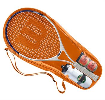 Wilson Roland Garros Elite 23 Çocuk Tenis Raketi, Suluk ve Top Seti