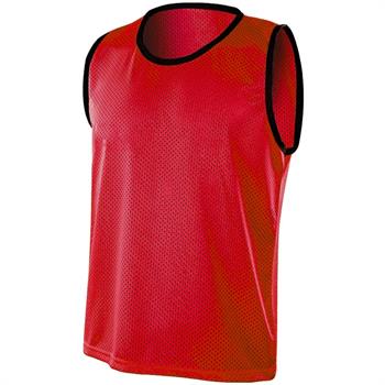 Yetişkin Boy Fileli Sporcu Antrenman Yeleği Bip Yelek Kırmızı