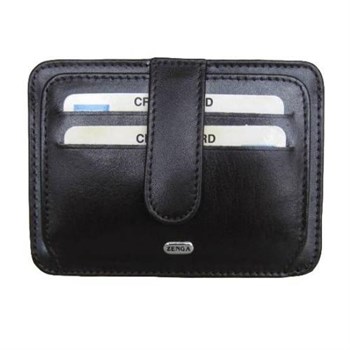 Zenga Orjinal Deri Cüzdanlı Kredi Kartlık 024-1 Siyah