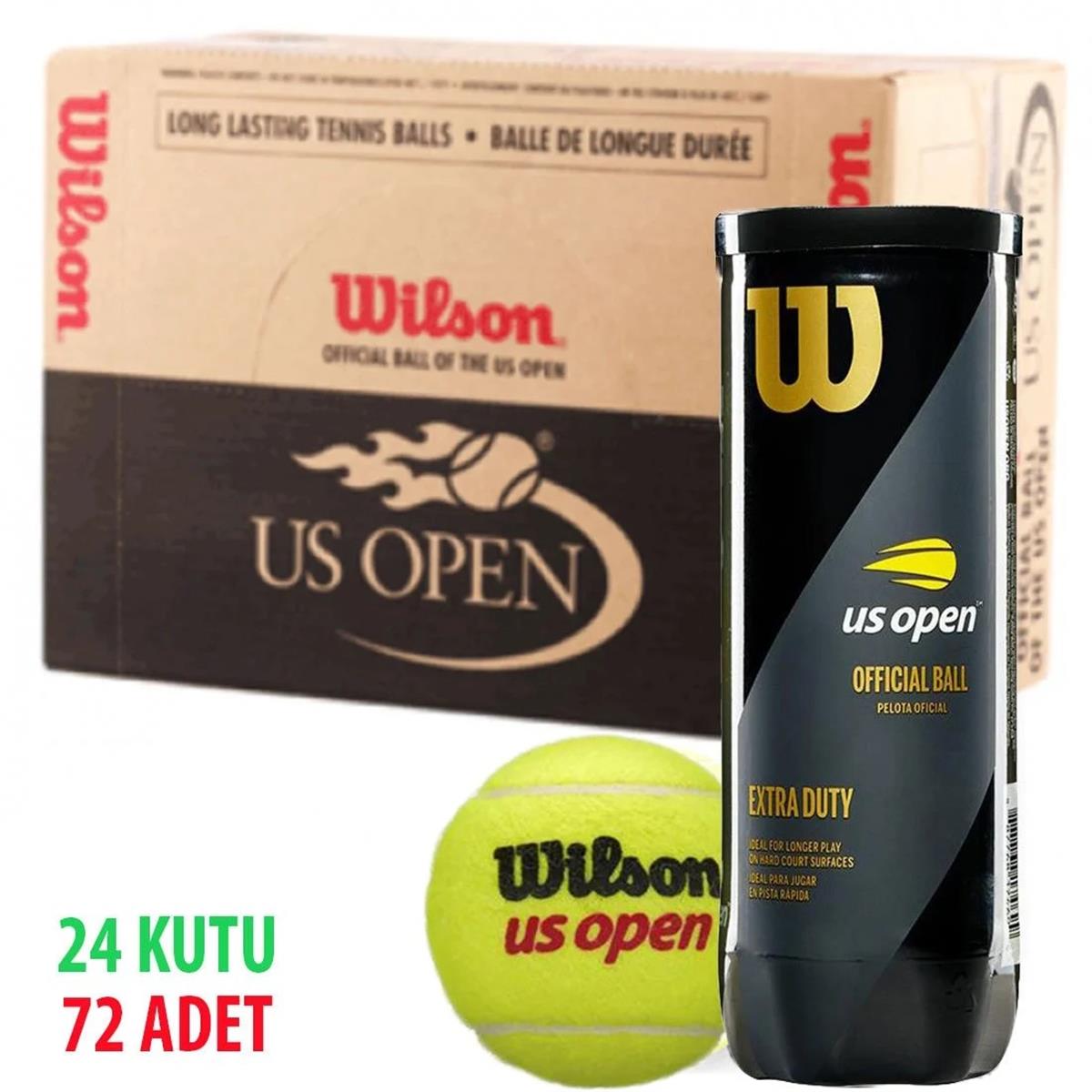 24 Kutu Wilson Us Open tenis Topu Vakum Ambalajda 1 Box ( Koli ) WRT106200  - Kodispa