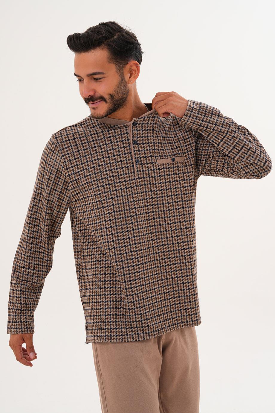 8038 DESENLİ PATLI PİJAMA TK.
