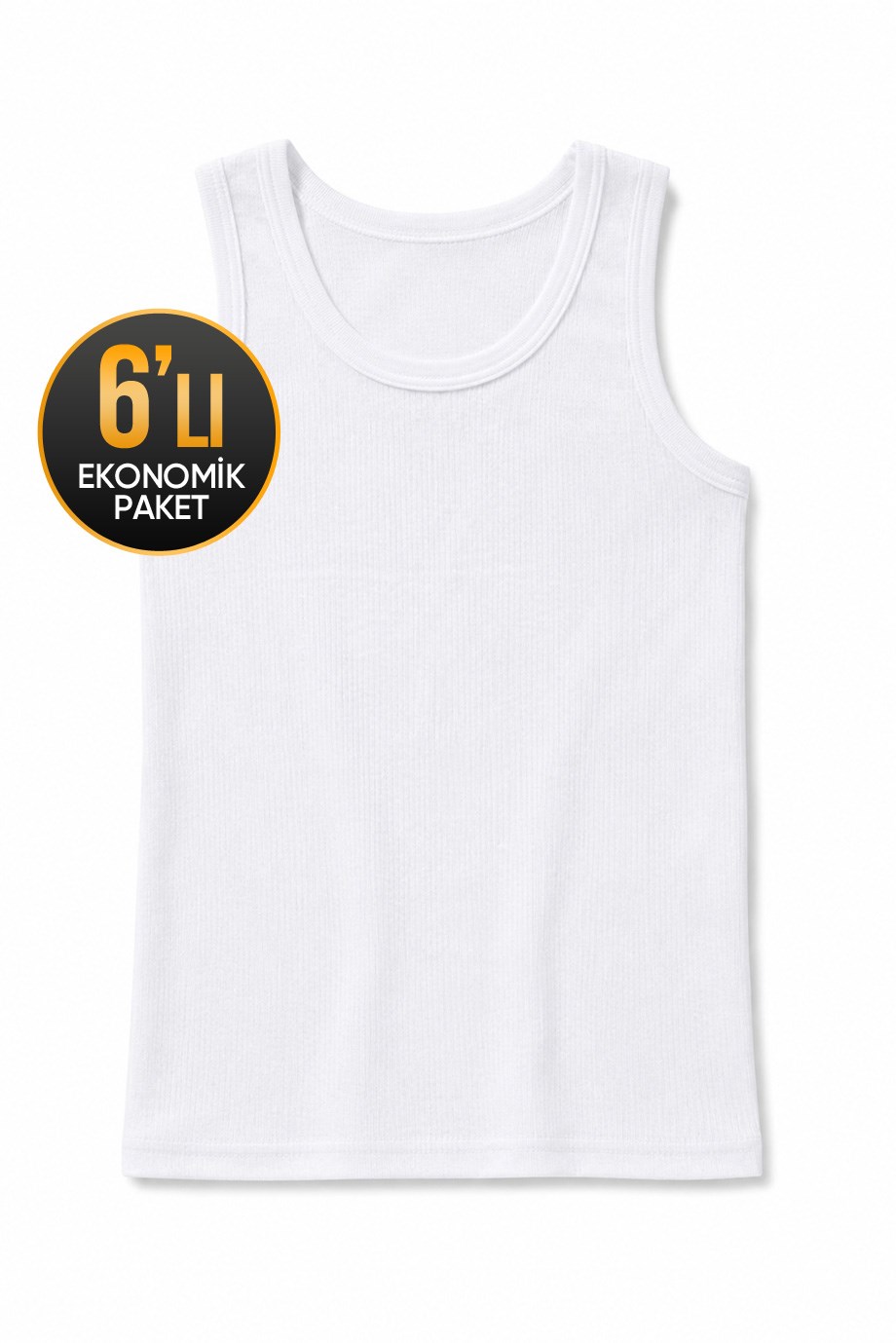 ÇK 0775 ERKEK ÇOCUK RİBANA ATLET 6'LI