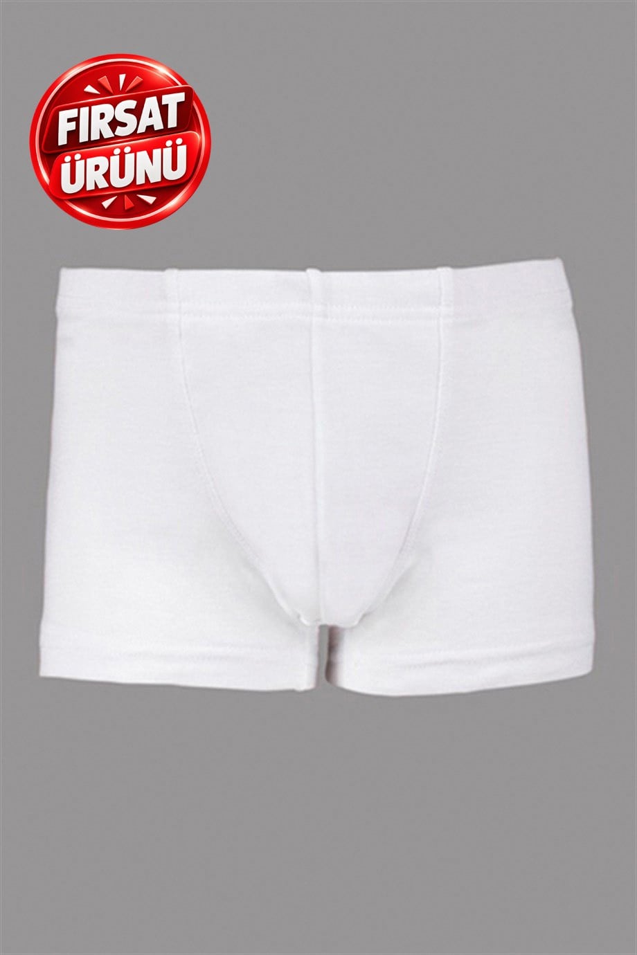 Erkek Çocuk Ribana Beyaz Boxer 202