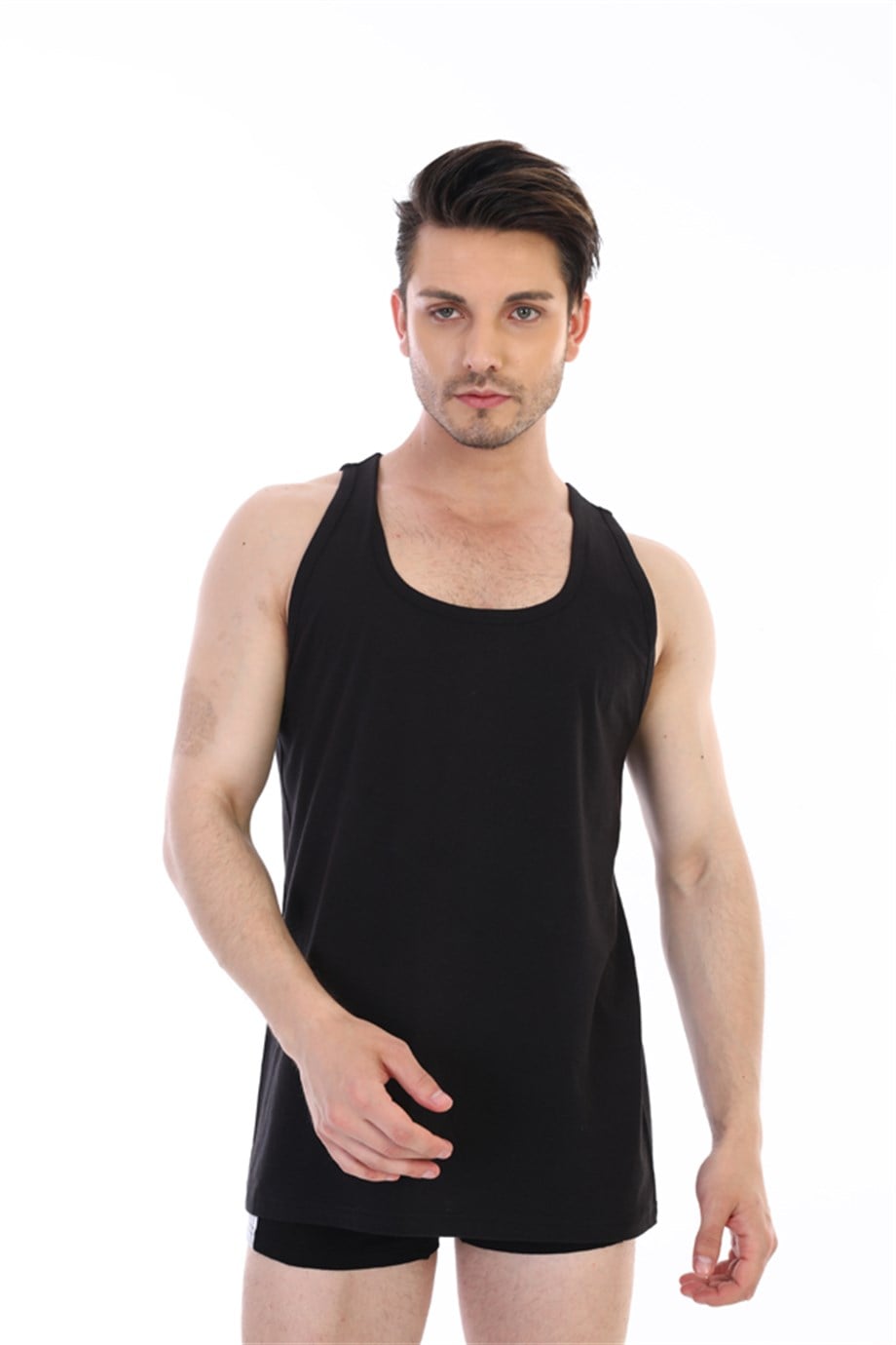 Erkek Süprem Siyah Atlet 0770