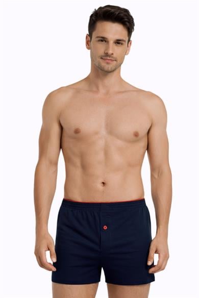 Erkek Penye Lacivert Boxer 805