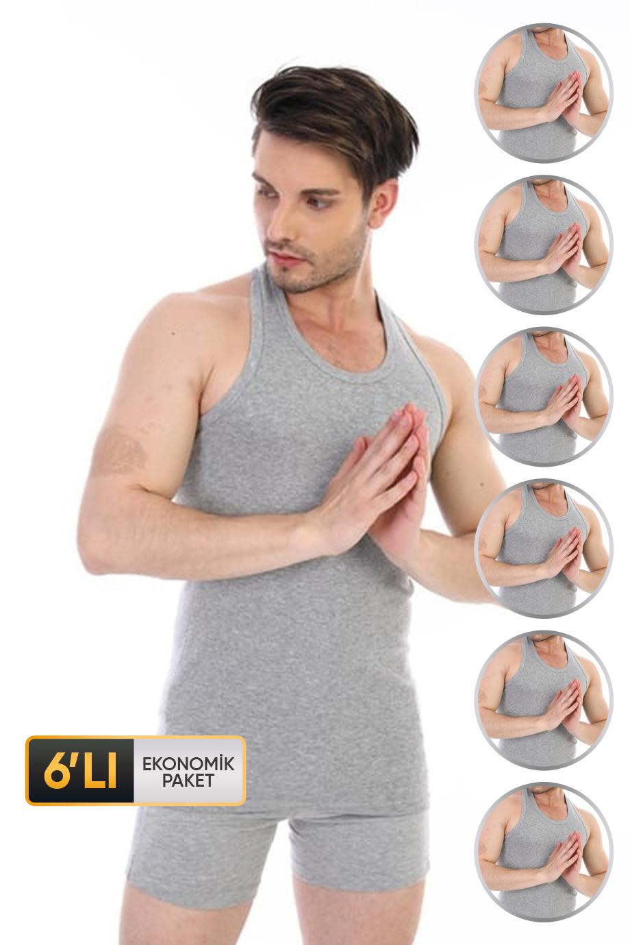 ÇK 0915 ERKEK RİBANA SPOR ATLET 6'LI