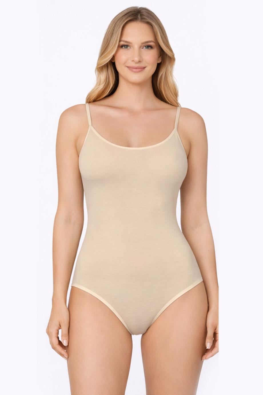 Kadın İnce Askılı Ten Body 760