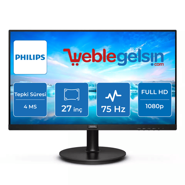 27 PHILIPS 271V8L/00 LED FHD 75HZ 4MS HDMI VGA | Weblegelsin