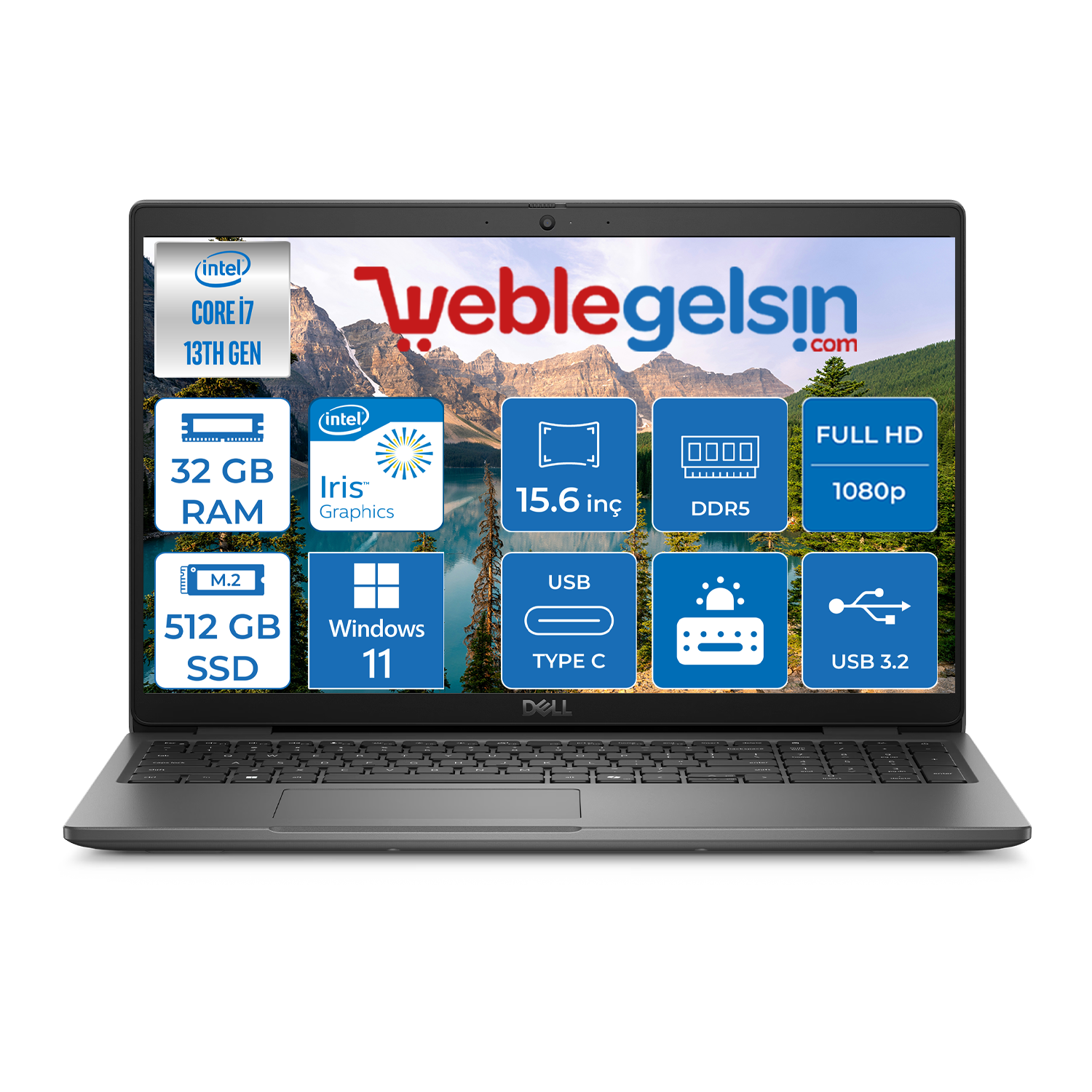 Dell Latitude 3550 Intel Core I7 1355U 32GB DDR5 512GB SSD  15.6