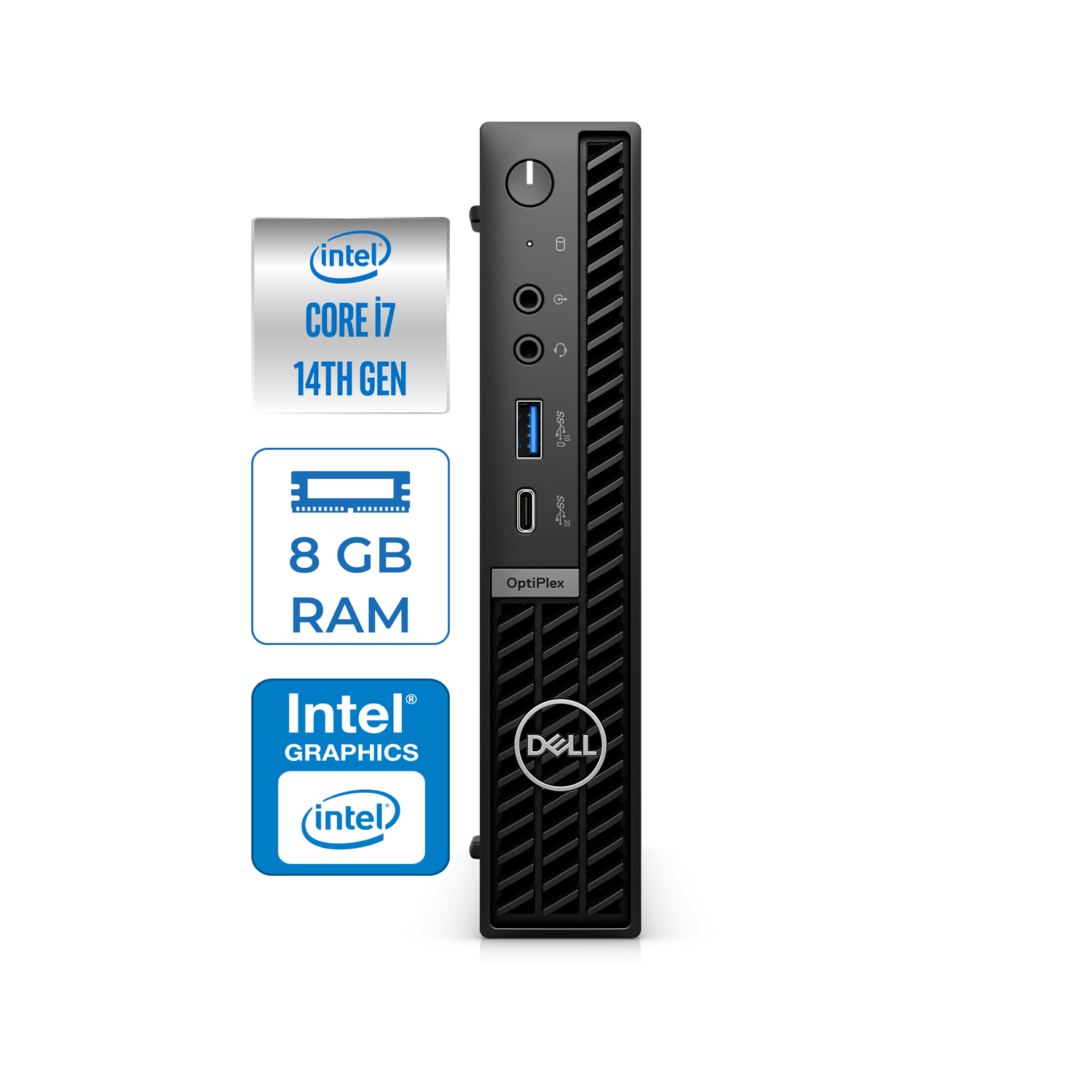 Dell Pc Optıplex 7020MFF Plus Intel Core İ7-14700T 8GB DDR5 2TB SSD Windows 11 Pro Mini Masaüstü Bilgisayar N09O7020MFFPVPW64