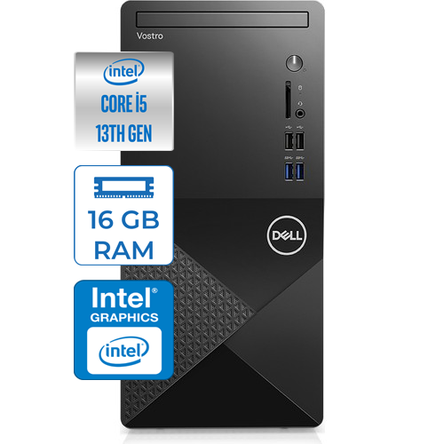 Dell Vostro 3020MT Intel Core i5 13400 16GB 1TB + 512GB SSD Windows 11 Pro Masaüstü Bilgisayar N2046VDT3020W14