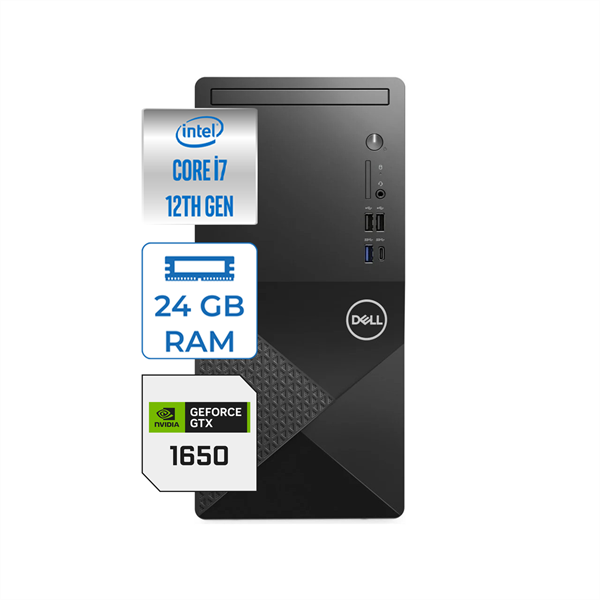 Dell Vostro 3030 mt Intel Core I7 12700 24GB DDR5 256GB SSD Windows 11 Pro Nvidia Nvidia GTX1650-4GB Masaüstü Bilgisayar N3030I7GTX1650P11