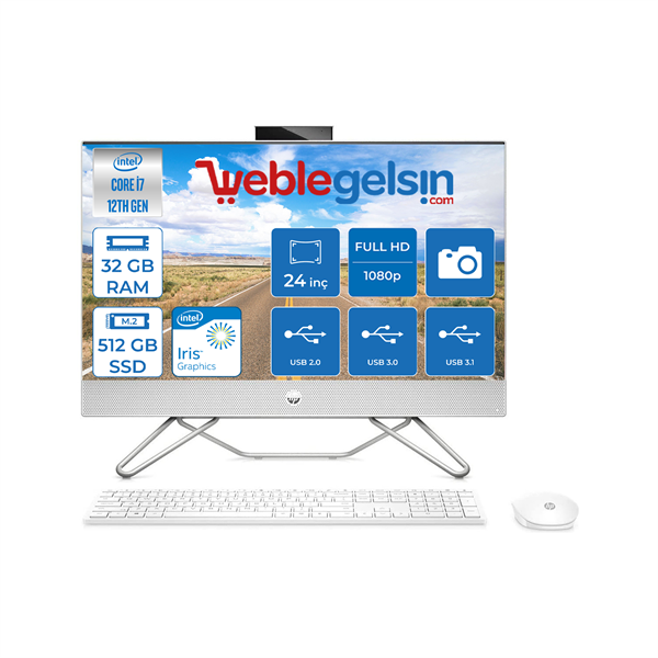 Hp Pro 240 G9 All-In-One Intel® Core™ I7 1255U 32GB 512GB SSD 23,8