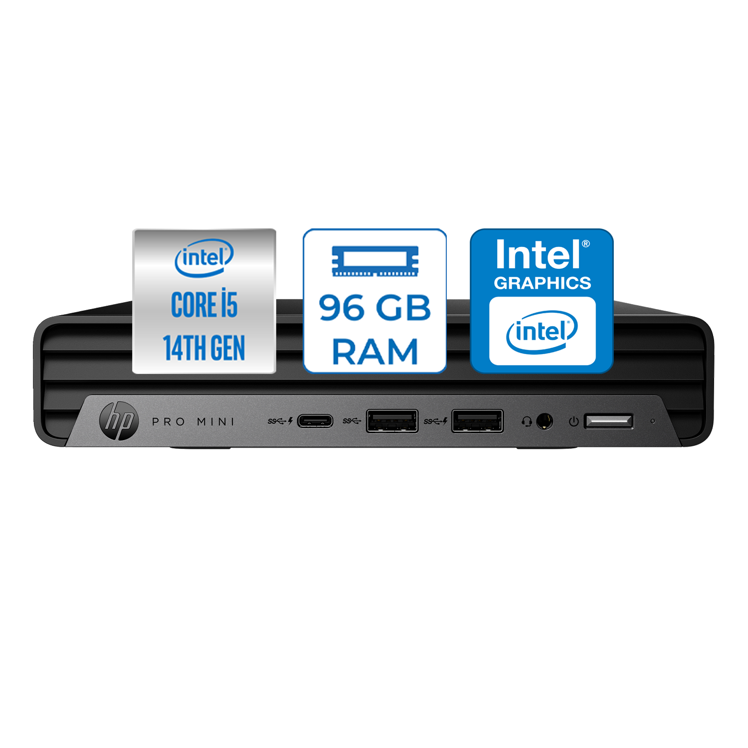 Hp Pro Mini 400 G9 Intel Core I5 14500T 96GB DDR5 256GB SSD Windows 11 Home Mini Masaüstü Bilgisayar 99H6W8ET56