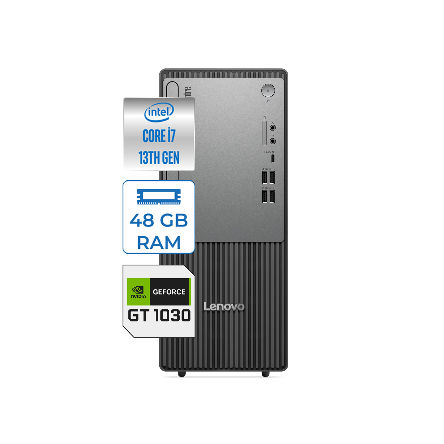Lenovo Thinkcentre Neo 50T Gen5 Intel Core I7 13700 48GB DDR5 1TB SSD Windows 11 Pro Nvidia GT1030 103012UB000LTRW18