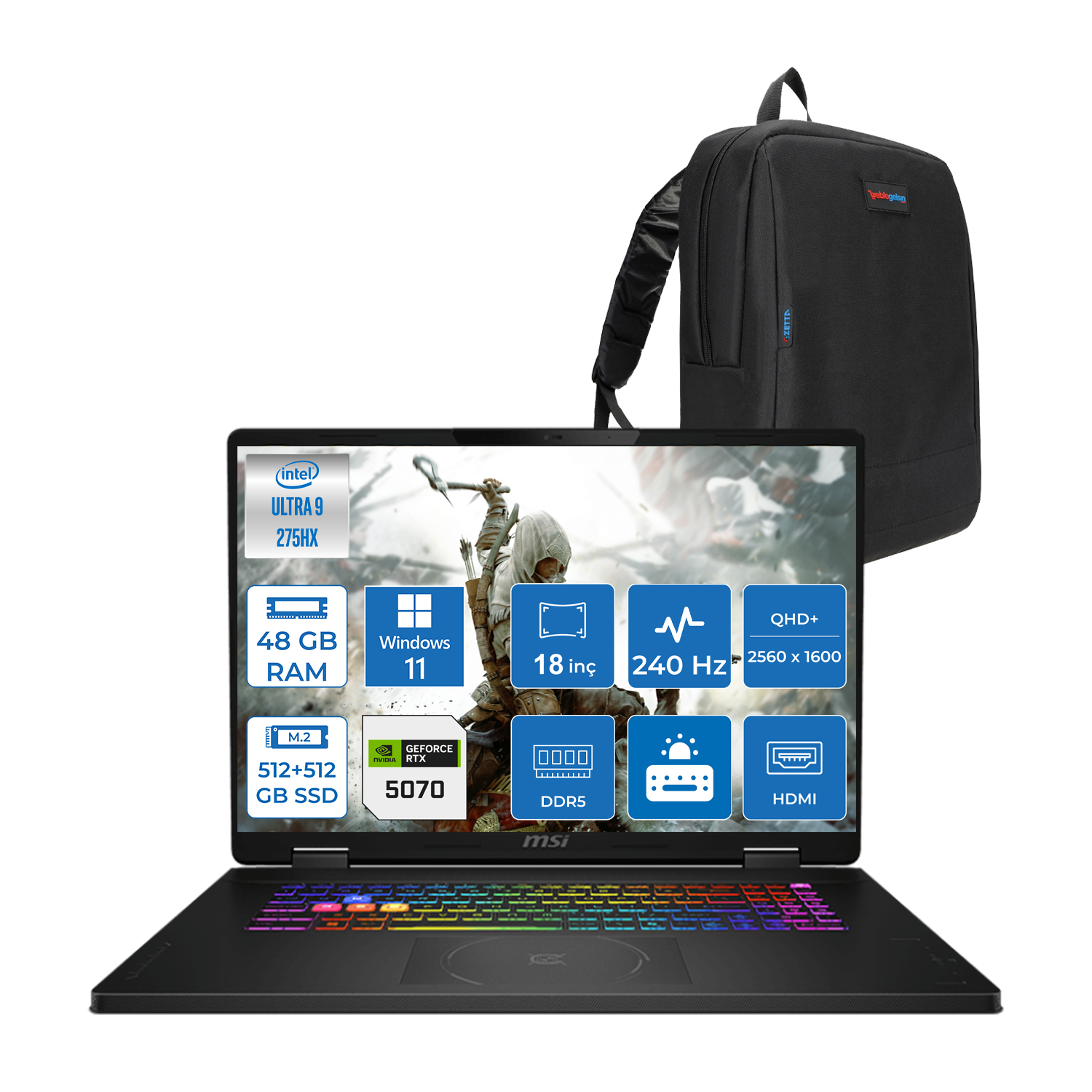 クロサギ Msı Crosshaır 18 Hx Aı A2XWGKG-032XTR Intel Core Ultra 9-275HX Aı