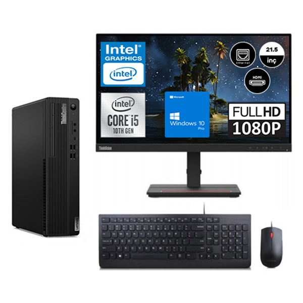 PC Lenovo ThinkCentre M70s – Intel I5-10400 – SSD NVMe 8Go RAM – Windows 10 Pro