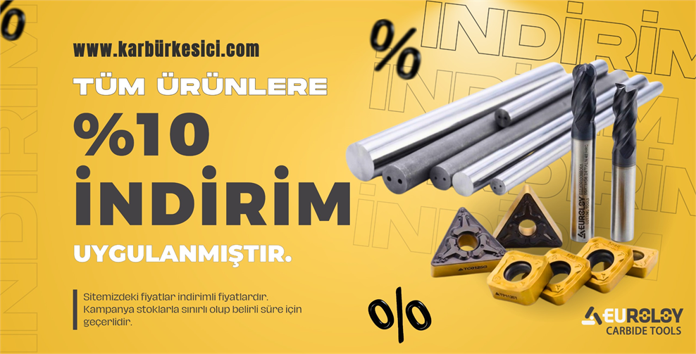 Tüm Ürünlerde 10% İndirim