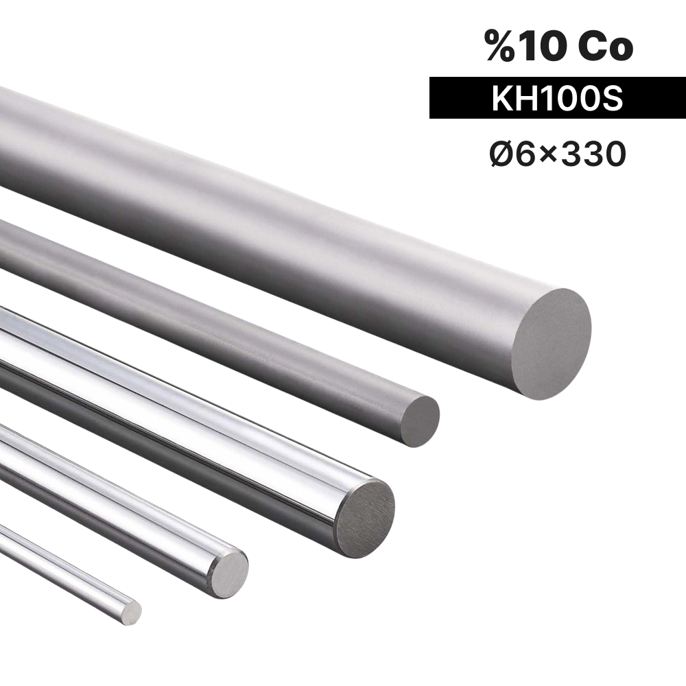6x330 KH100S h6 Dolu Karbür Çubuk