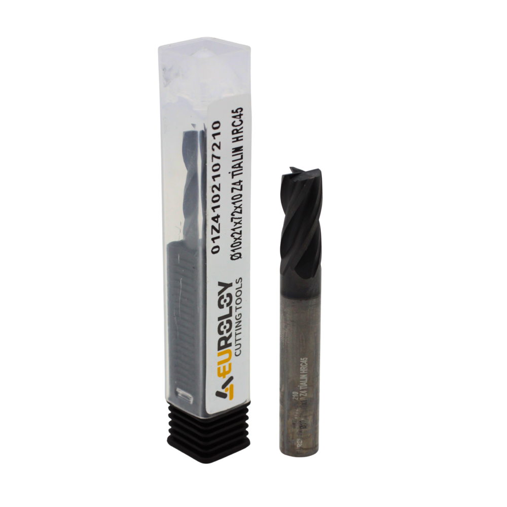 KARBÜR DÜZ FREZE Ø10X72 Z4 TİALN 45 HRC