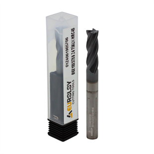 KARBÜR DÜZ FREZE Ø6X57 Z4 TİALN 45 HRC