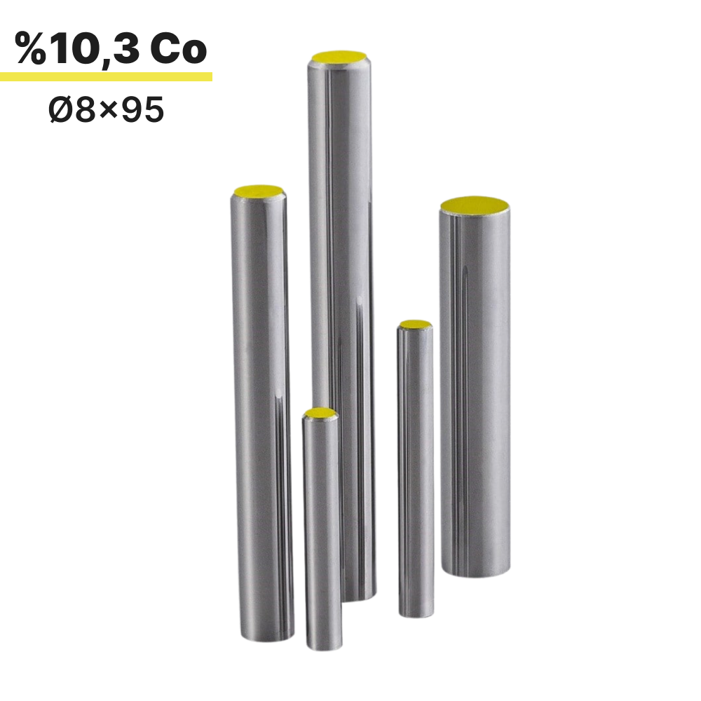 8x95 KH103S h6 Kesilmiş Dolu Karbür Çubuk
