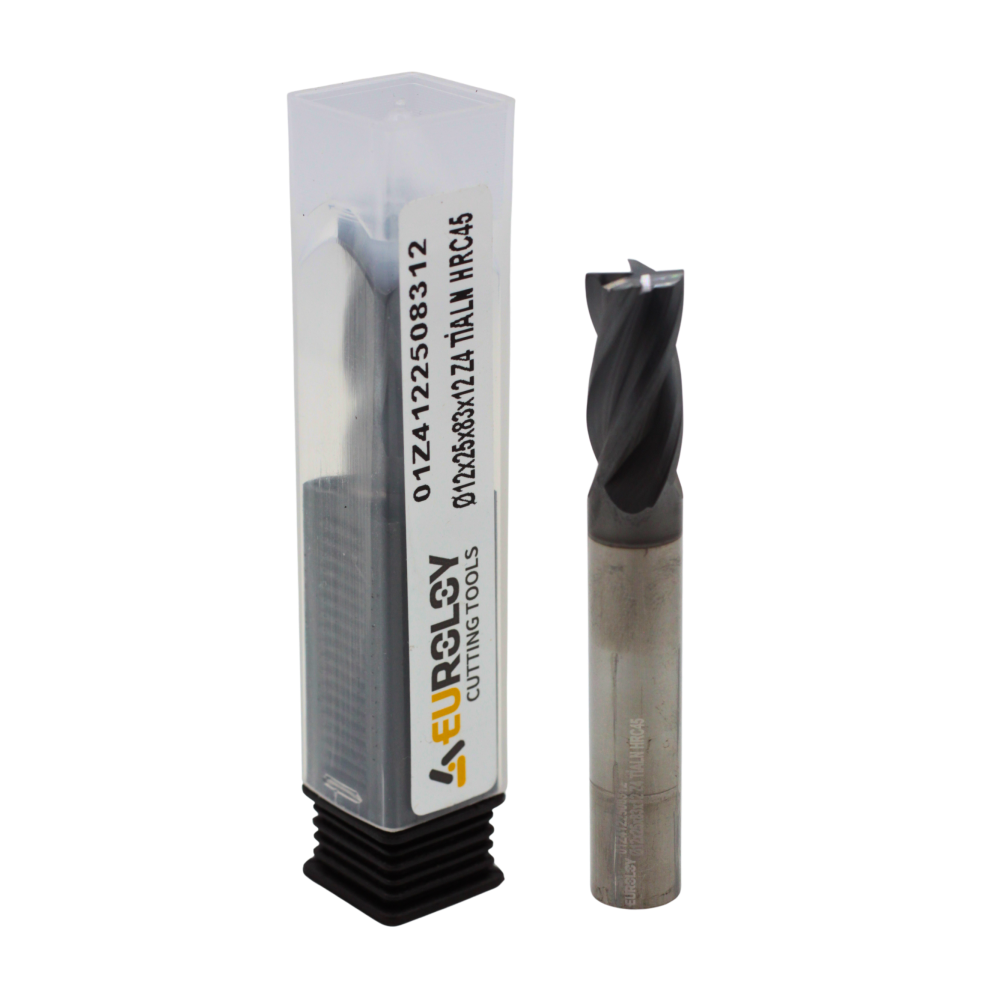 KARBÜR DÜZ FREZE Ø12X83 Z4 TİALN 45 HRC