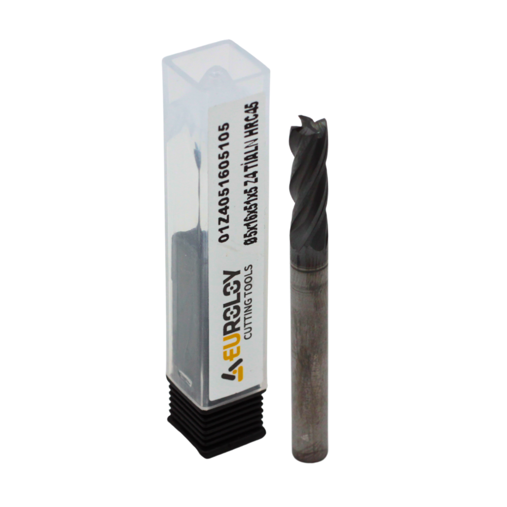 KARBÜR DÜZ FREZE Ø5x51 Z4 TİALN 45 HRC