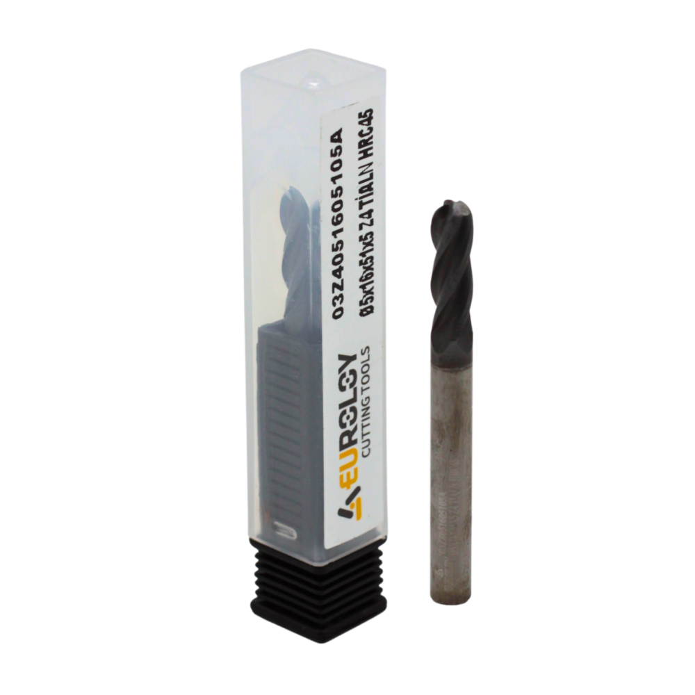 KARBÜR KÜRE FREZE Ø5X51 Z4 TİALN 45HRC