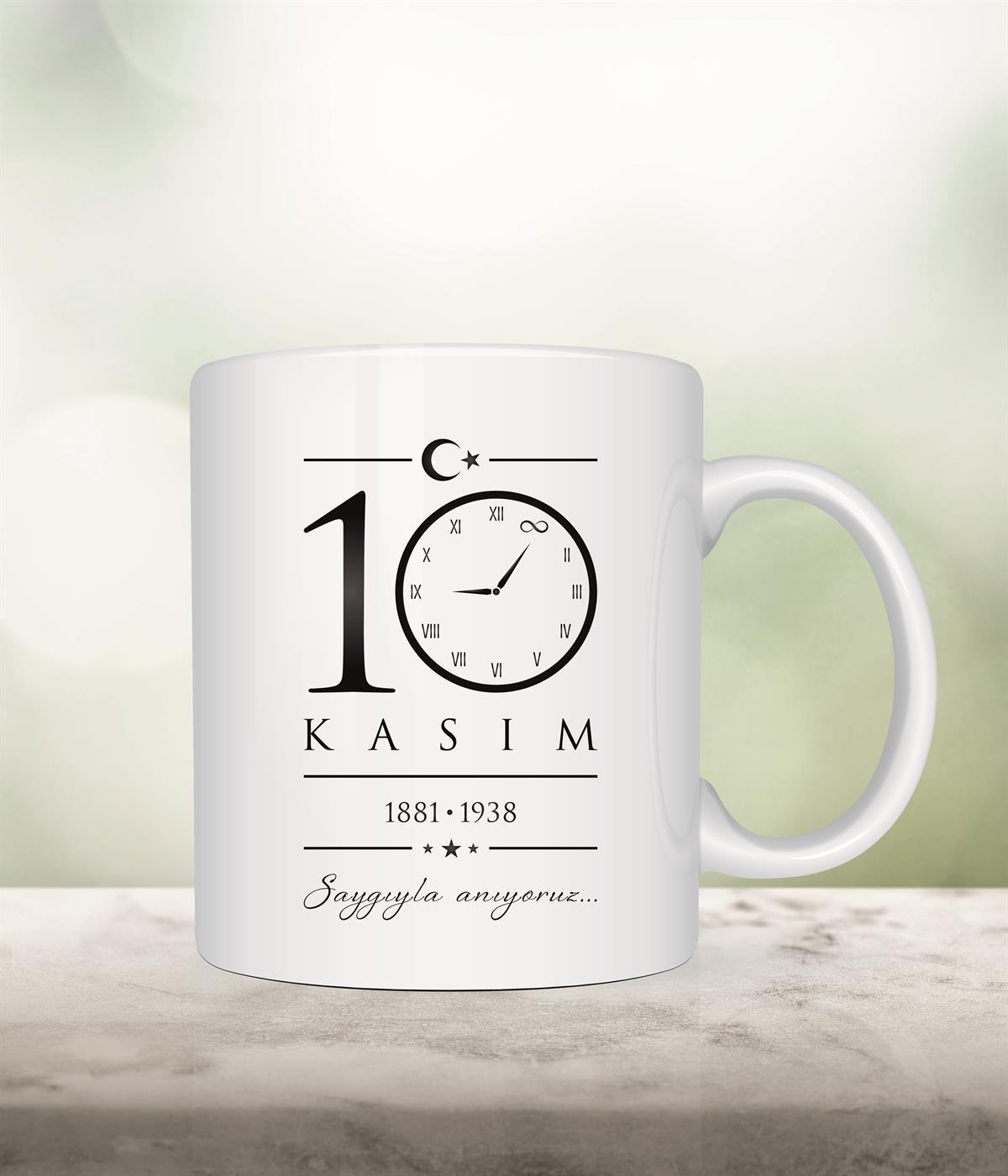 Atatürk 10 Kasım Baskılı Kupa