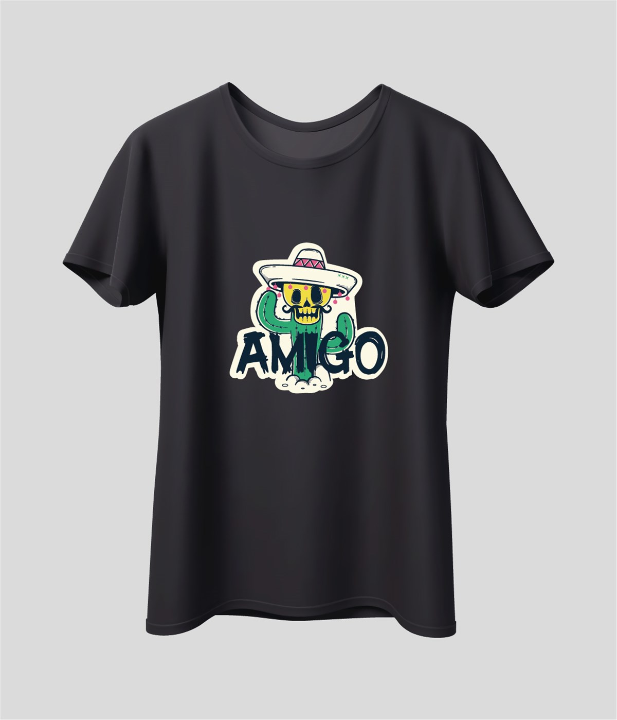 Amigo Baskılı T-Shirt