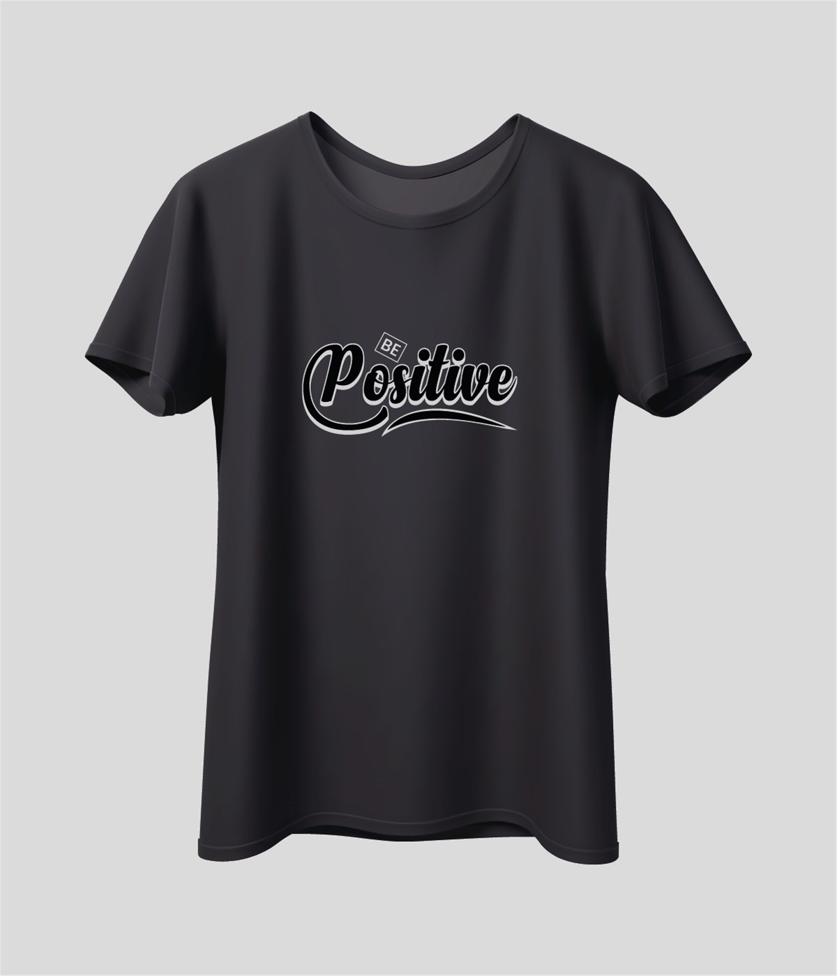 Be Positive Baskılı T-Shirt
