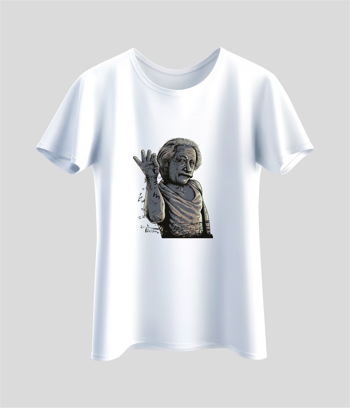 Einstein Baskılı Unisex T-Shirt