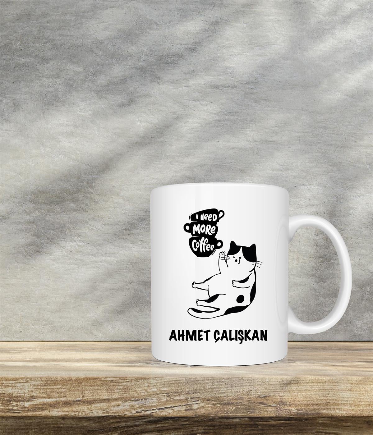 Kedi Baskılı Kupa
