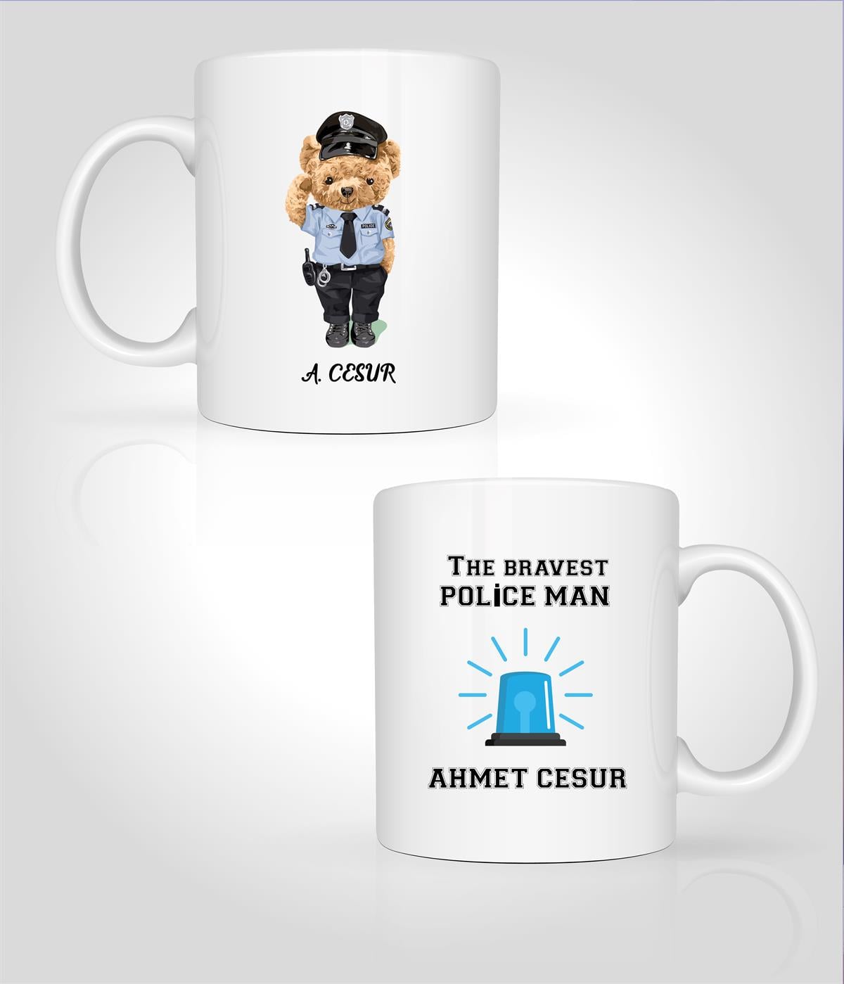 Police Baskılı Kupa